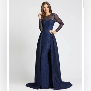 NWT MAC DUGGAL EVENING 12356D Navy Sz 12